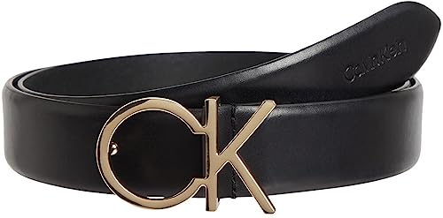 Calvin Klein Damen RE-Lock Logo Belt 30MM K60K610157 Gürtel, Schwarz (Ck Black Other Version), 110 von Calvin Klein