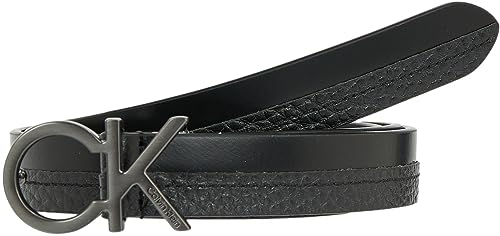 Calvin Klein Damen RE-Lock Mix Belt 20MM K60K610980 Gürtel, Schwarz (Ck Black), 85 von Calvin Klein