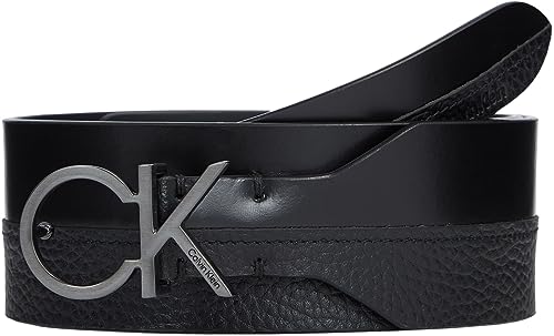 Calvin Klein Damen RE-Lock Mix Waist Belt 50MM K60K610790 Gürtel, Schwarz (Ck Black), 100 von Calvin Klein