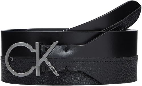 Calvin Klein Damen RE-Lock Mix Waist Belt 50MM K60K610790 Gürtel, Schwarz (Ck Black), 85 von Calvin Klein