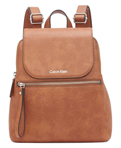 Calvin Klein Damen Reyna Novelty Key Item Flap Rucksack, Caramel Mix, Einheitsgröße von Calvin Klein