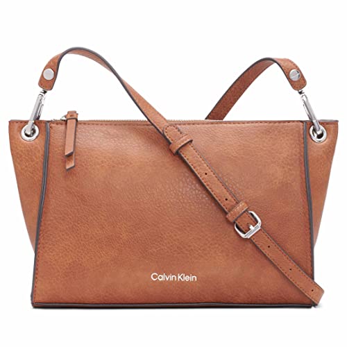 Calvin Klein Damen Crossbody Reyna Umhängetasche, Karamell-Kombi von Calvin Klein