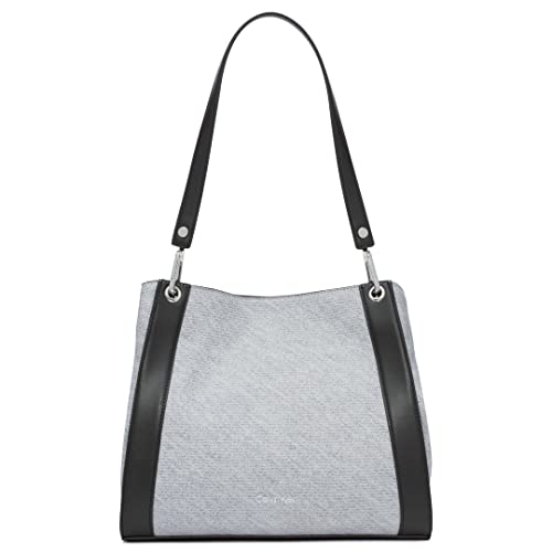Calvin Klein Damen Reyna Umhängetasche mit DREI Fächern, Grau Calvin Klein Damen Reyna Umhängetasche mit DREI Fächern, Grau von Calvin Klein