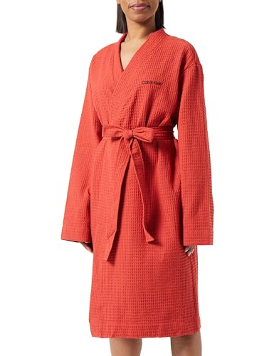 Calvin Klein Damen Robe 000QS7151E Bademäntel, Rot (Jazzberry Jam), L-XL von Calvin Klein