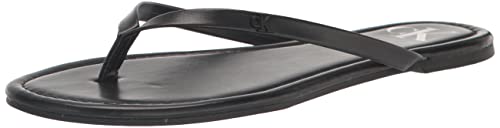 Calvin Klein Damen Roh Flipflop, Schwarz 001, 38 EU von Calvin Klein