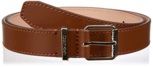 Calvin Klein Damen CK Must SQR Roller Buckle Belt K60K610008 Gürtel, Braun (Cognac), 90 Calvin Klein Damen CK Must SQR Roller Buckle Belt K60K610008 Gürtel, Braun (Cognac), 90 von Calvin Klein