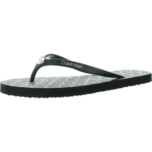 Calvin Klein Damen Sarminya Flipflop, Schwarz Multi, 40 EU von Calvin Klein