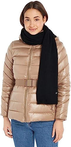 Calvin Klein Damen Schal Knit Scarf 30x180 Winter, Schwarz (Ck Black), Onesize von Calvin Klein