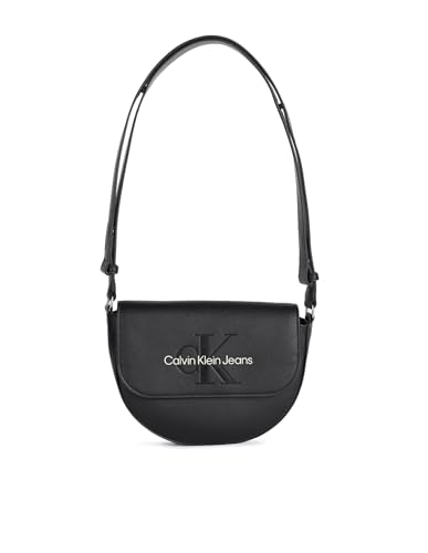 Calvin Klein Jeans Damen Tasche Klein, Schwarz (Black With Rose), Onesize von Calvin Klein Jeans