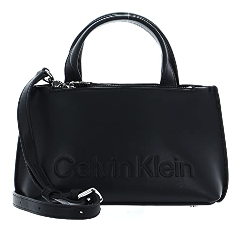 Calvin Klein Damen Set Mini Tote K60K610167 Tragetasche, Schwarz (Ck Black) von Calvin Klein