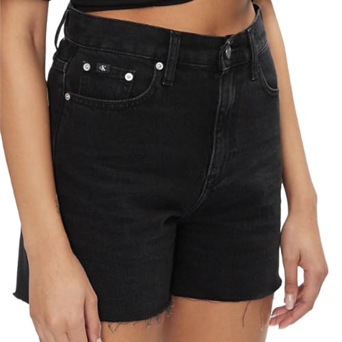 Calvin Klein Damen Shortj20J222812 Mom-Shorts, Denim (Denim Black), 52 von Calvin Klein