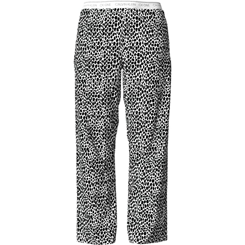 Calvin Klein Damen Sleep Pant 000QS6433E Hosen, Grau (Mini Giraffe Print_Grey Heather), L von Calvin Klein Jeans
