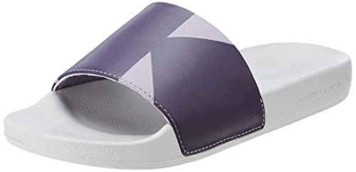 Calvin Klein Jeans Damen Badeschuhe Badelatschen, Violett (Oyster Mushroom/Lavender /Purple V), 36 von Calvin Klein Jeans