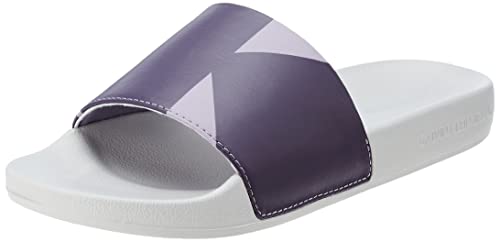 Calvin Klein Jeans Damen Badeschuhe Badelatschen, Violett (Oyster Mushroom/Lavender /Purple V), 36 von Calvin Klein
