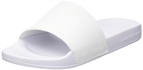 Calvin Klein Jeans Damen Badeschuhe Badelatschen, Weiß (Bright White), 38 von Calvin Klein Jeans