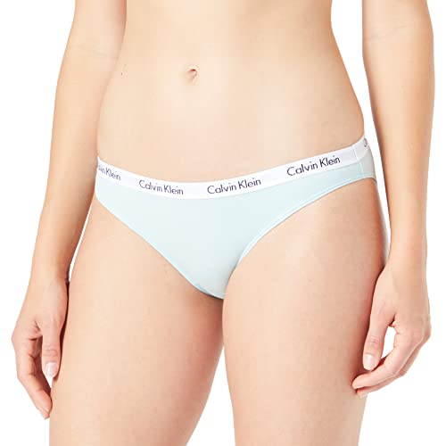 Calvin Klein Damen Slip Bikini Form Baumwolle mit Stretch, Blau (Aqua Blue), M von Calvin Klein