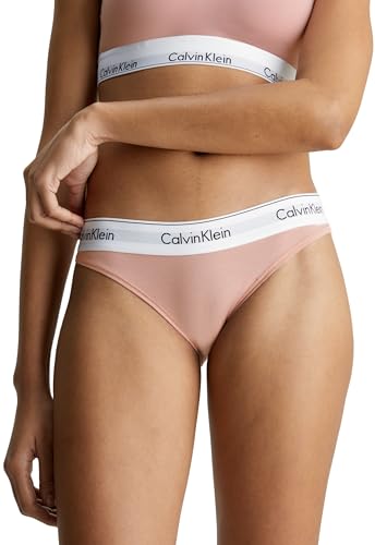 Calvin Klein Damen Slip Bikini Form Baumwolle mit Stretch, Rosa (Subdued), XS von Calvin Klein