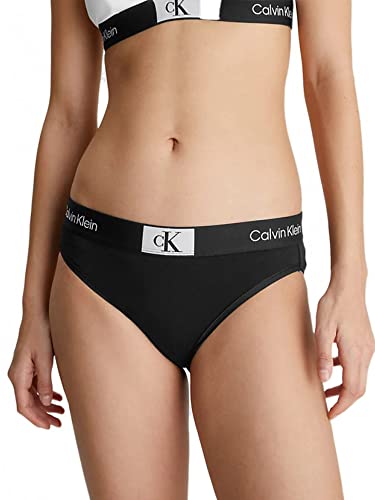 Calvin Klein Damen Slip Bikini Form Baumwolle mit Stretch, Schwarz (Black), M von Calvin Klein