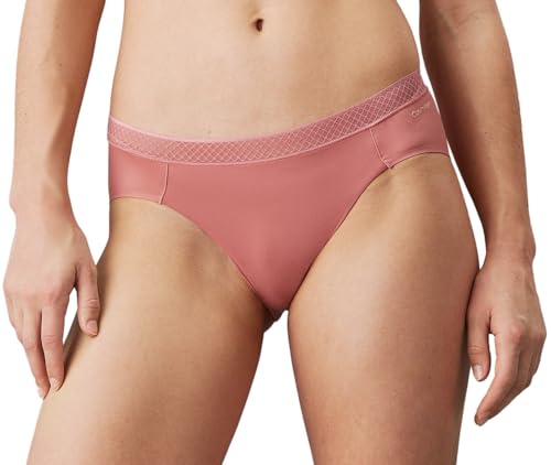 Calvin Klein Damen Slip Bikini Form Stretch, Rosa (Red Grape), L von Calvin Klein