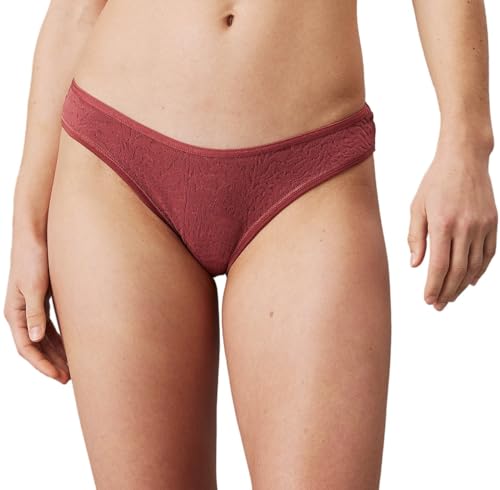 Calvin Klein Damen Slip Bikini Form Unterwäsche, Rot (Apple Butter), L von Calvin Klein