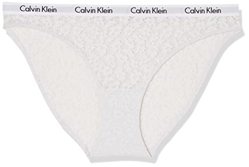 Calvin Klein Damen Slip Bikini Form mit Spitze, Silber (Silver Haze), M von Calvin Klein