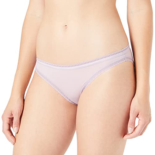 Calvin Klein Damen Slip Bikini Form mit Spitze, Violett (Happy Purple), L von Calvin Klein