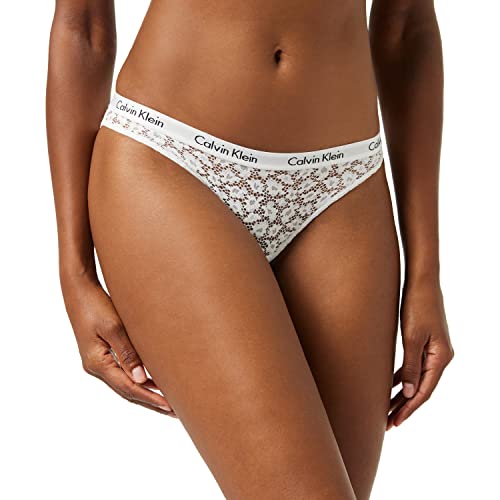 Calvin Klein Damen Slip Bikini Form mit Spitze , Weiß (White), M von Calvin Klein