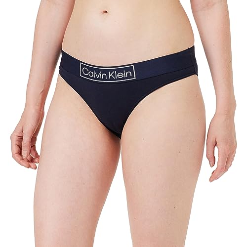 Calvin Klein Damen Slip Bikini Form mit Stretch, Blau (Night Sky), L von Calvin Klein