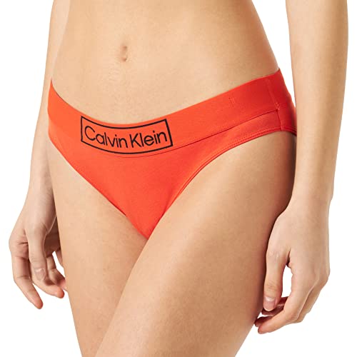 Calvin Klein Damen Slip Bikini Form mit Stretch, Rot (Fiesta), XS von Calvin Klein