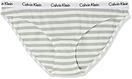 Calvin Klein Damen Slip Bikini Form mit Stretch, Rainer Stripe Sage Meadow, L von Calvin Klein Jeans