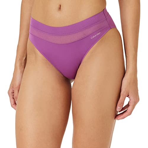 Calvin Klein Damen Slip Bikini Form mit Stretch, Violett (Amethyst), XS von Calvin Klein
