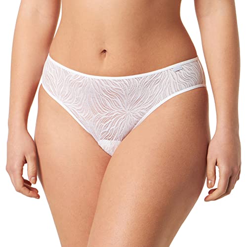 Calvin Klein Damen Slip Bikini Form mit Stretch, Weiß (White), L von Calvin Klein