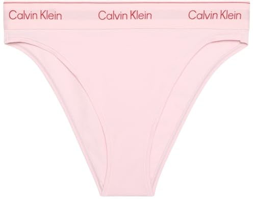 Calvin Klein Damen Slip High Leg mit Logobund, Rosa (Potpourri), M von Calvin Klein