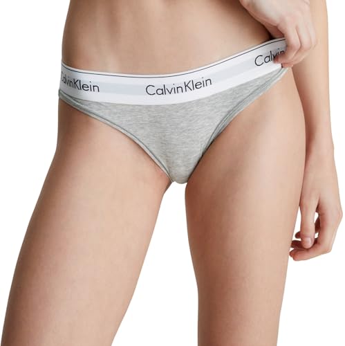 Calvin Klein Damen Slip Bikini Form Unterwäsche, Grau (Grey Heather), XS von Calvin Klein