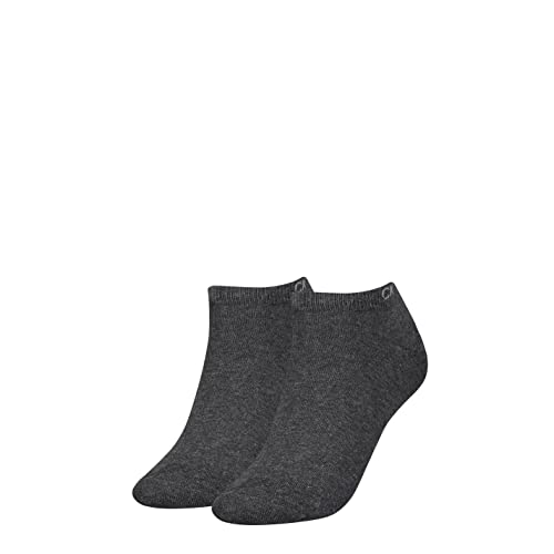 Calvin Klein Damen Sneaker Calvin Klein Flat Knit Women's Liner Socks 2 Pack, dark grey melange, Einheitsgröße von Calvin Klein