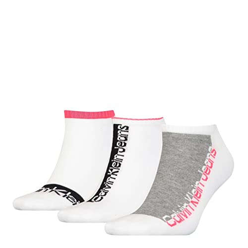 Calvin Klein Damen Sneaker Calvin Klein Jeans Athleisure Women's Sneaker Socks 3 Pack, Weiß, Einheitsgröße von Calvin Klein