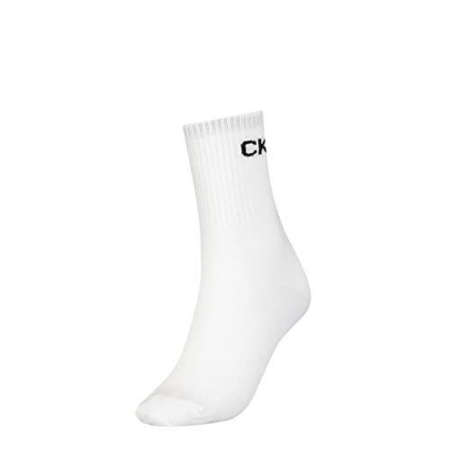 Calvin Klein Damen Crew Socken, Weiß, Einheitsgröße von Calvin Klein