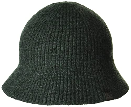 Calvin Klein Damen Soft Knit Bucket Hat Winter-Hut, Smaragd, Einheitsgröße von Calvin Klein