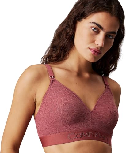 Calvin Klein Damen Still BH Unlined Bralette Maternity Stretch, Rot (Apple Butter), L von Calvin Klein