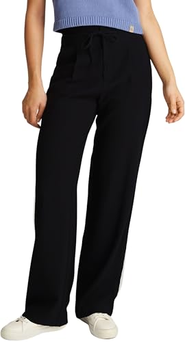Calvin Klein Damen Stoffhose Ecovero Relaxed Straight Pant mit Taillengürtel, Schwarz (Ck Black), 24W von Calvin Klein