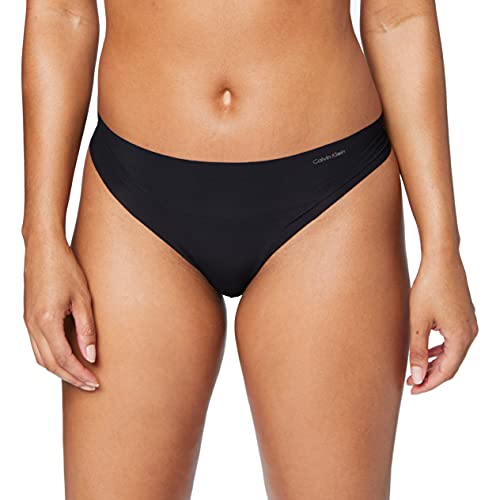 Calvin Klein Damen String Tanga, Schwarz (Black), L von Calvin Klein