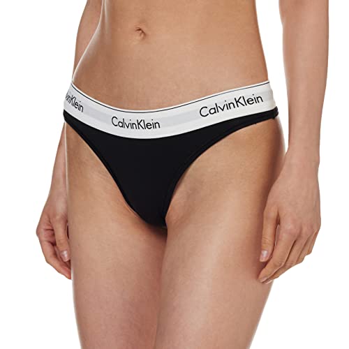 Calvin Klein Damen String Tanga, Schwarz (Black), M von Calvin Klein