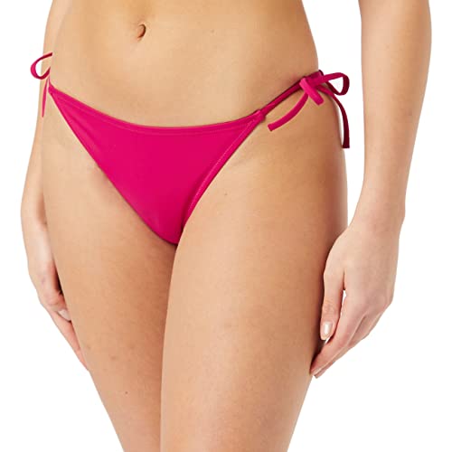 Calvin Klein Damen String Side Tie Cheeky Bikini-Unterteile, Royal Pink, L von Calvin Klein