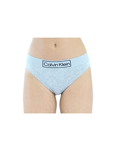 Calvin Klein Damen String Tanga, Grau (Grey Heather), XL von Calvin Klein