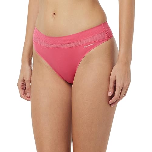 Calvin Klein Damen String Tanga, Rot (Cerise Lipstick), L von Calvin Klein