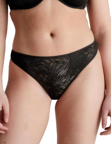 Calvin Klein Damen String Tanga, Schwarz (Black), S von Calvin Klein