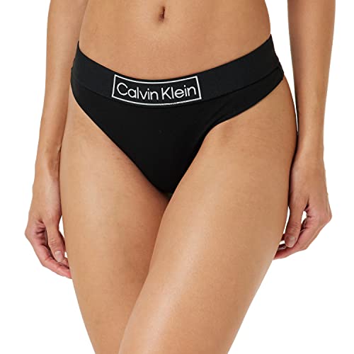 Calvin Klein Damen String Tanga, Schwarz (Black), S von Calvin Klein