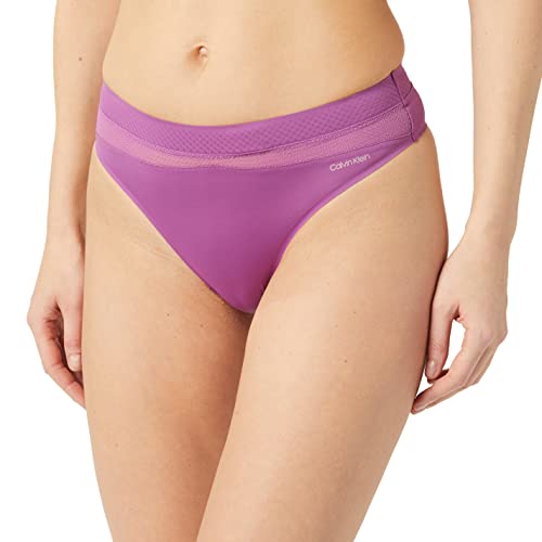 Calvin Klein Damen String Tanga, Violett (Amethyst), S von Calvin Klein