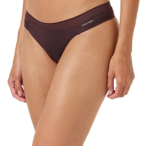 Calvin Klein Damen String Tanga, Violett (Power Plum), L von Calvin Klein