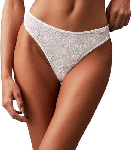 Calvin Klein Damen String Tanga, Weiß (White), L von Calvin Klein